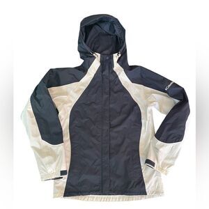 Columbia Omni Tech Navy and White Windbreaker Jacket Sz Small    